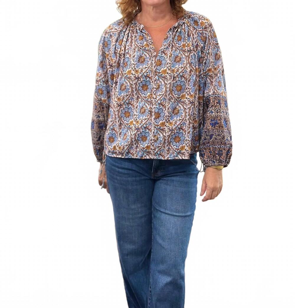 NEW DYLAN women's talia top in blue